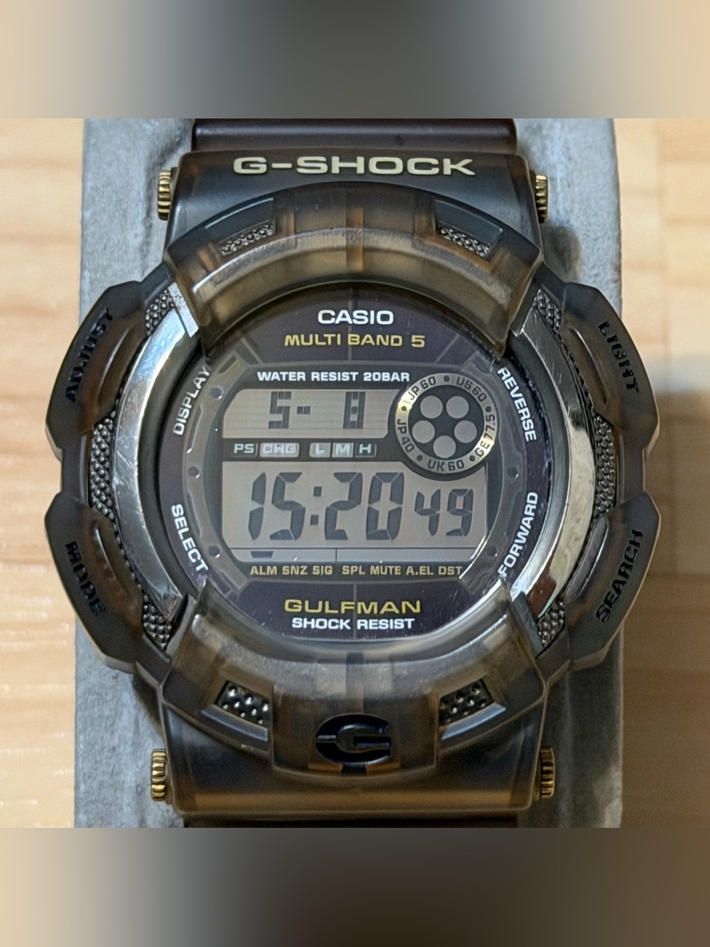 Casio G-Shock GW-9125D-8 Gulfman 25th Anniversary Ocean Grey Digital Watch 9100